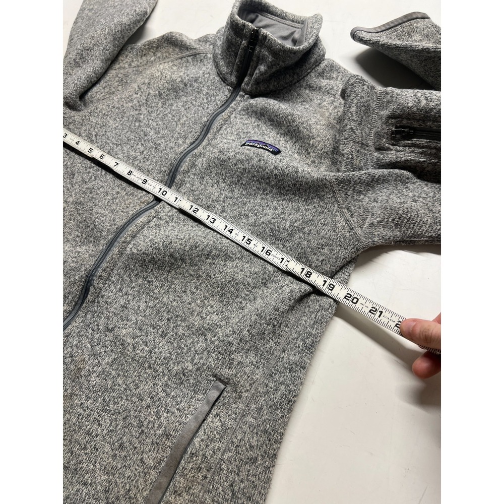 Patagonia Better Sweater Fleece Sweater Gray Full Zip Mockneck Womens Sz Medium - Picture 6 of 10